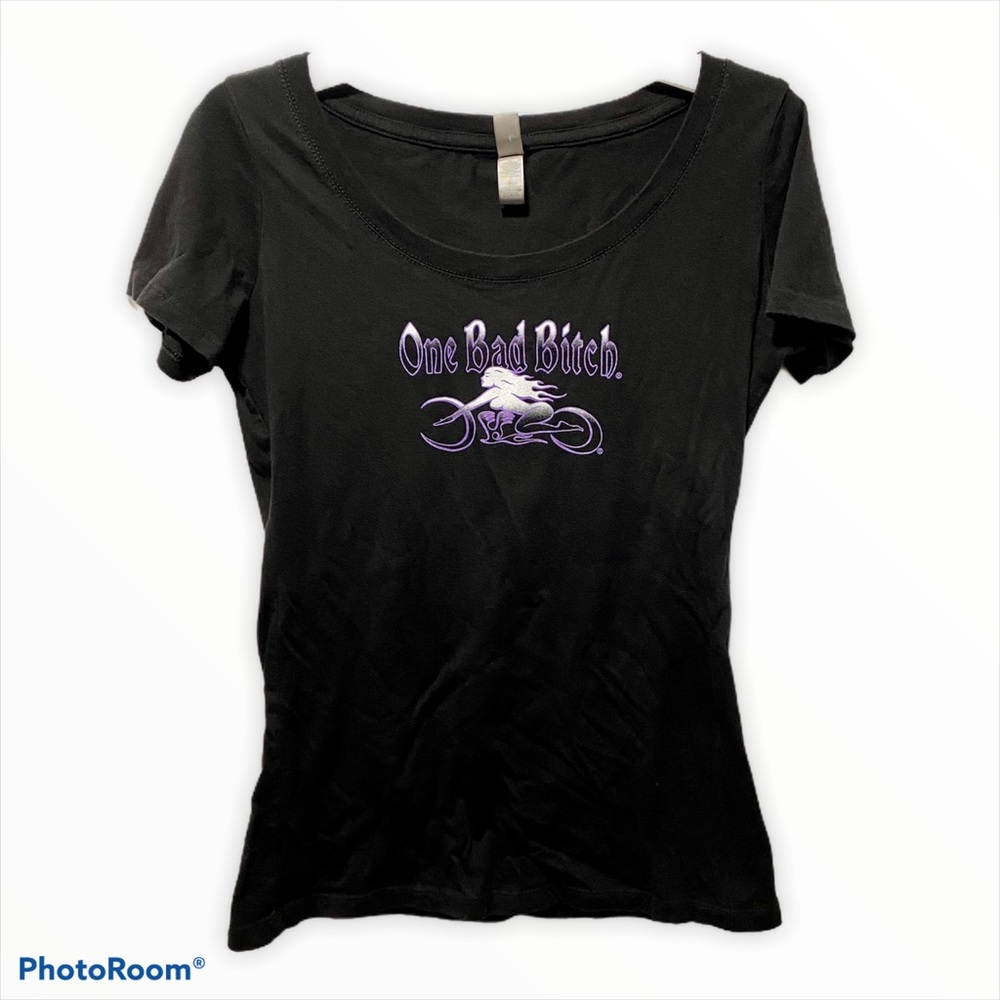 Sassy Biker Bitch Tee Size Small